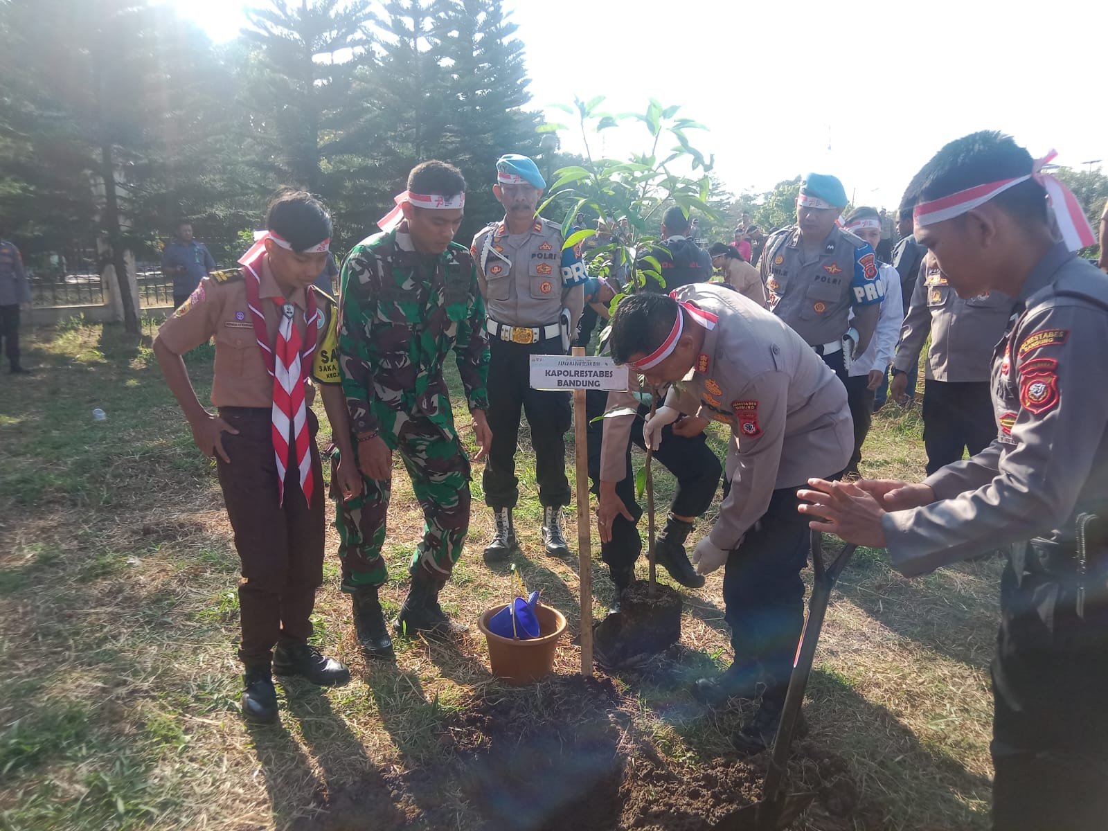 Ribuan Pohon Ditanam di Taman Sport Jabar Arcamanik