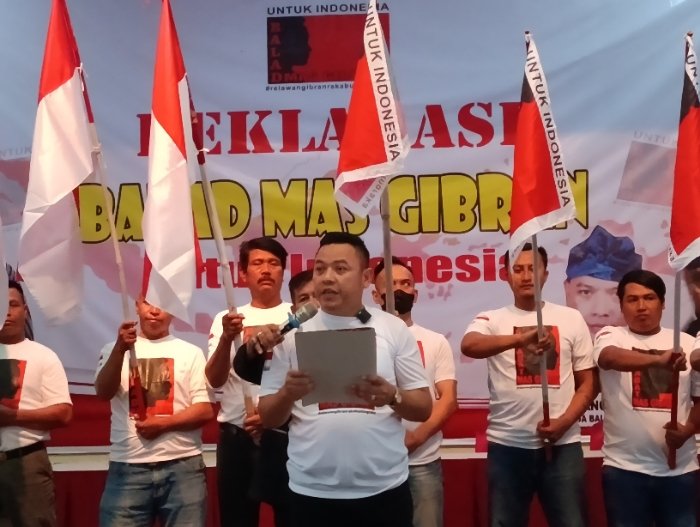 Dorong Jadi Cawapres, Relawan Balad Mas Gibran Deklarasi Dukungan untuk Anak Jokowi