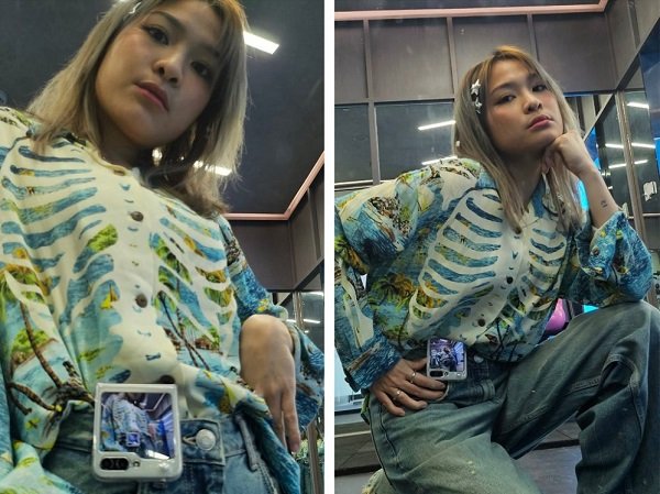 Tips Ngonten Mirror Selfie Pakai Galaxy Z Flip5 ala Content Creator TikTok