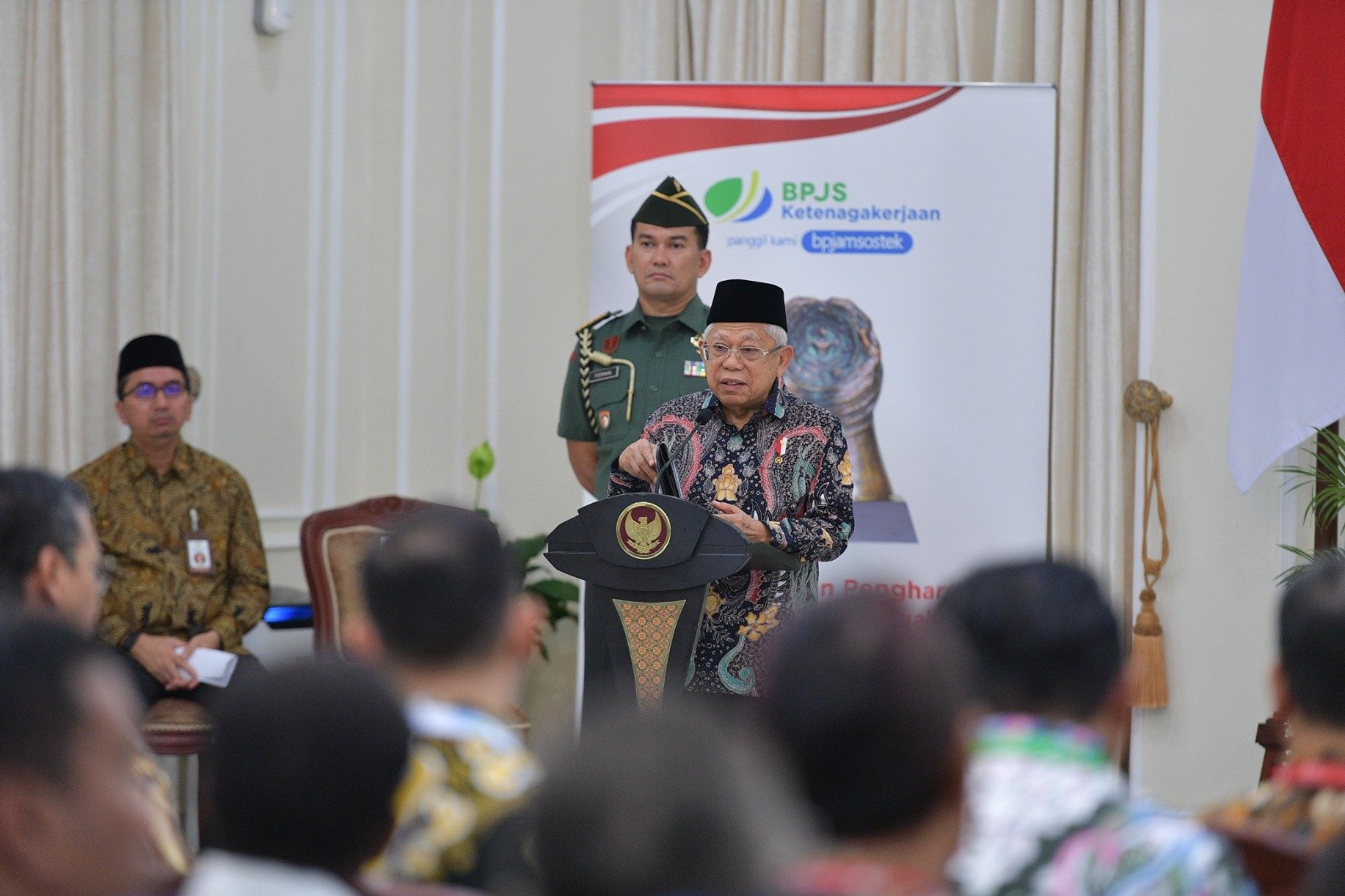 Paritrana Award, Wapres Ma’ruf Amin Dukung Perluasan Cakupan Kepesertaan BP Jamsostek
