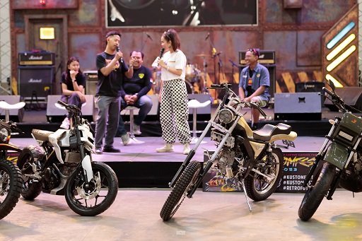 Daya Tarik Custom Motor Sport Heritage Jadi Pusat Perhatian Yamaha Yard Built x Kustomfest di Yogyakarta