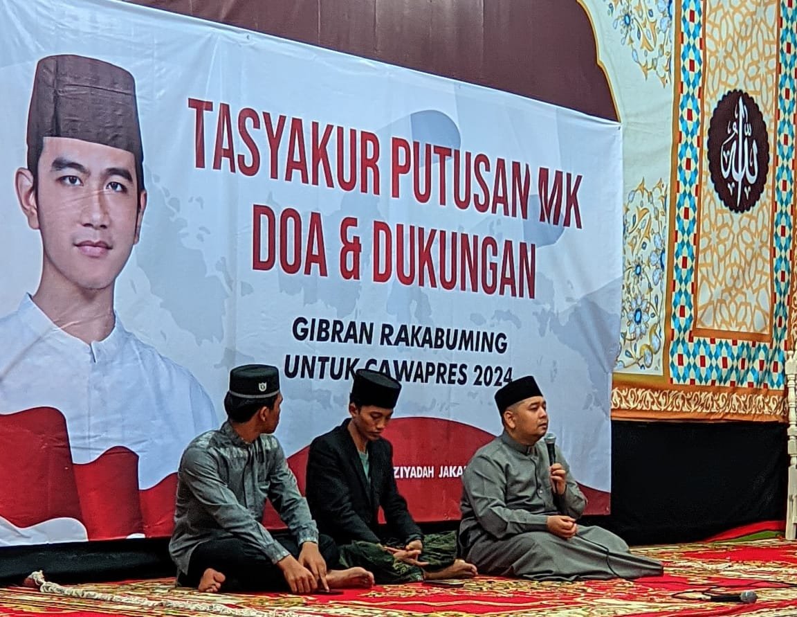 Sambut Baik Putusan MK, Ponpes di Jaktim Gelar Syukuran untuk Gibran
