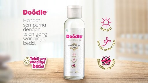 Pijat dengan Minyak Telon Doodle Exclusive, Lancarkan Tumbuh Kembang Bayi