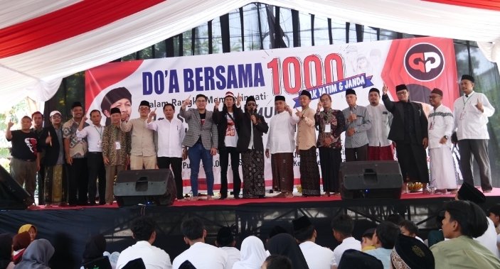 Ribuan Anak Yatim di Depok Berdoa di Ultah Capres Ganjar Pranowo