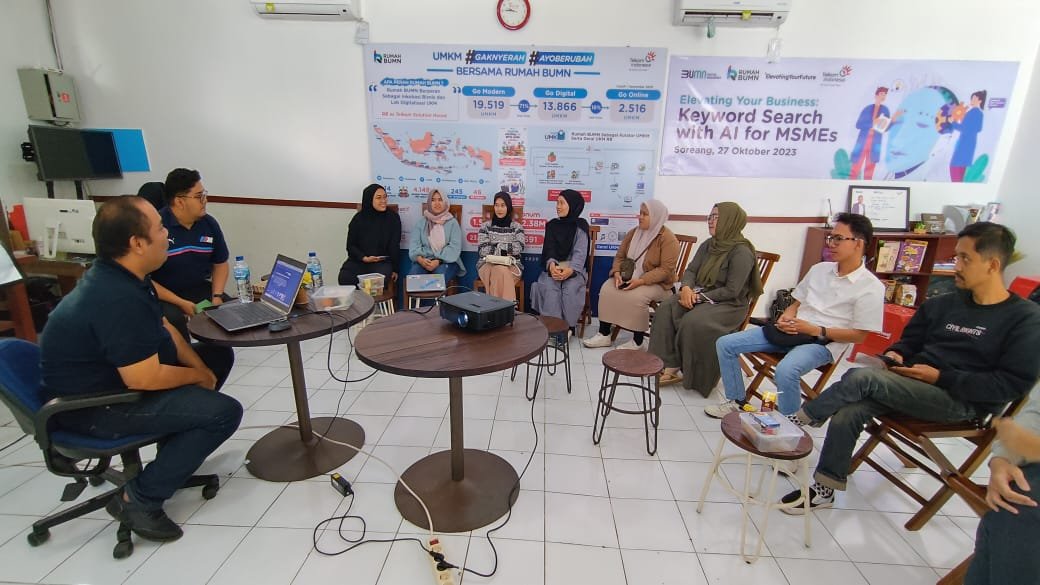 Rumah BUMN Telkom Soreang Gelar Pelatihan, Optimalisasi AI untuk Dorong Pengembangan UMKM