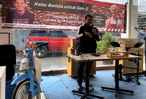 Ganjartivty Buka Kelas Barista, Dorong Peningkatan Skill Anak Muda