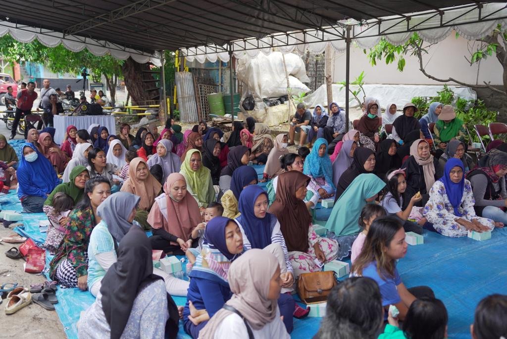 Caleg DPR RI dapil Jabar 1 dari PAN, Muhammad Rasyid Rajasa bersilaturahmi dengan warga kelurahan Turangga, Lengkong, Kota Bandung, Rabu (1/11/2023) siang.