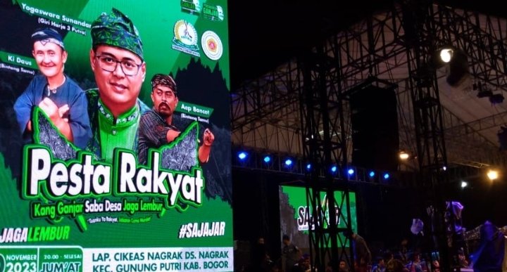 Kenalkan Sosok Ganjar Pranowo, Relawan SAJAJAR Gelar Pesta Rakyat di Gunung Putri Kabupaten Bogor