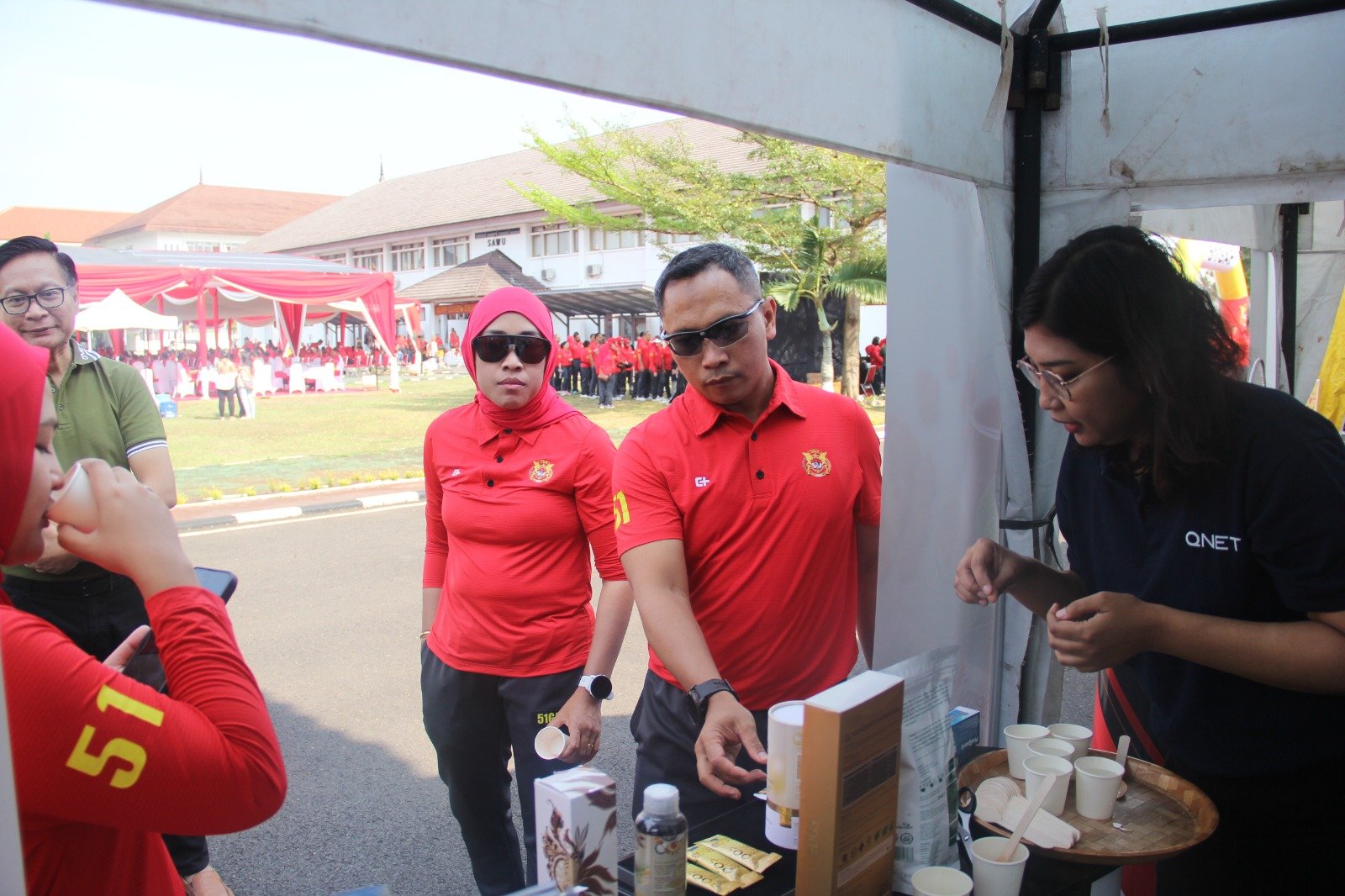 QNET Ikut Meriahkan Olahraga Bersama 600 Peserta di Komplek Sesko TNI Bandung