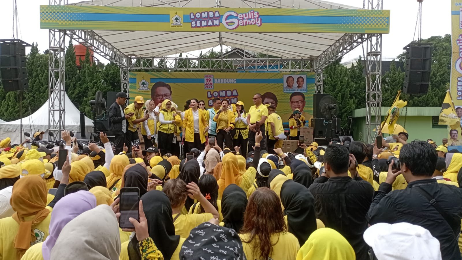 Senam Geulis Gemoy di Bandung, Golkar Targetkan Kemenangan di Pemilu 2024