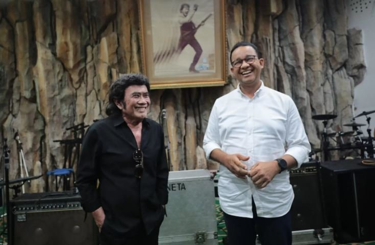 Anies Minta Doa Restu ke Rhoma Irama