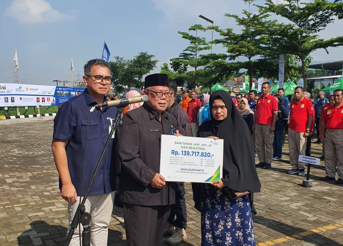 BPJS Ketenagakerjaan Jabar Berpartisipasi dalam Kegiatan Bulan K3 Nasional