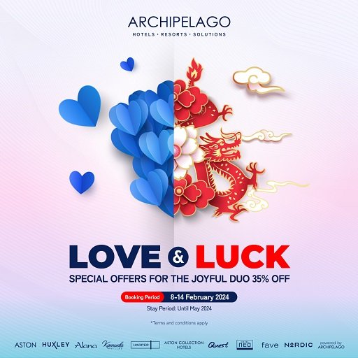 Love & Luck: Promosi Eksklusif dari Archipelago International untuk Merayakan Imlek dan Valentine