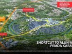 Gambar Jalur Pintas Proyek Parkland Podomoro Karawang (Dok. Parkland Podomoro)
