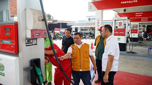 Polresta Bandung Cek Ketersediaan Bahan Bakar di SPBU