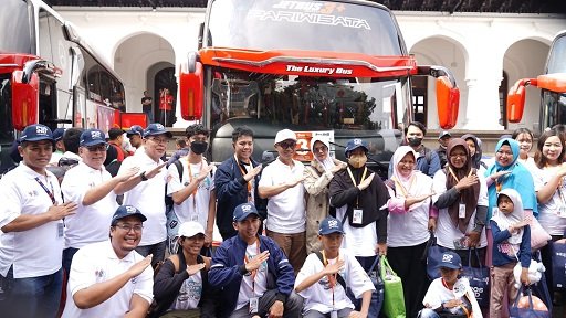 Mudik Bersama BUMN 2024, PosIND Berangkatkan Ratusan Pemudik ke Sejumlah Daerah