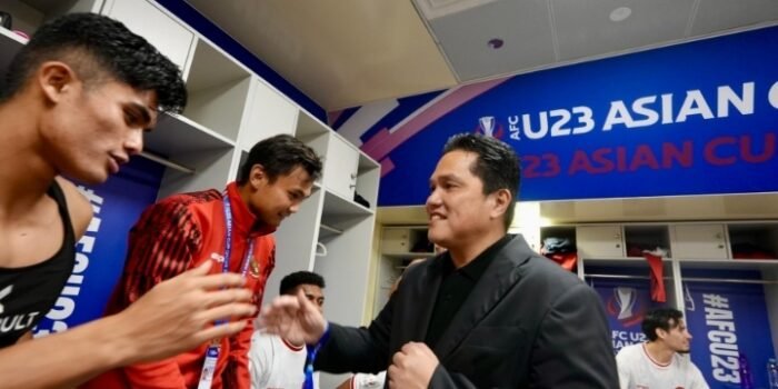 Ketua Umum PSSI, Erick Thohir Bangga dengan Perjuangan Garuda Muda