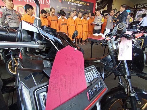 Belasan Pelaku Curanmor Diringkus Polres Cimahi