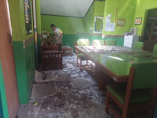 3 Sekolah di Kabupaten Bandung Alami Kerusakan Imbas Gempa
