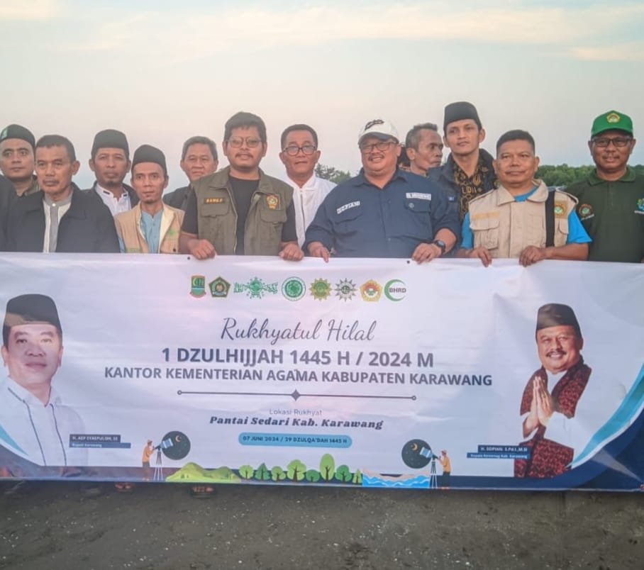 LDII dan Kemenag Karawang Lakukan Pengamatan Hilal Perdana Karawang