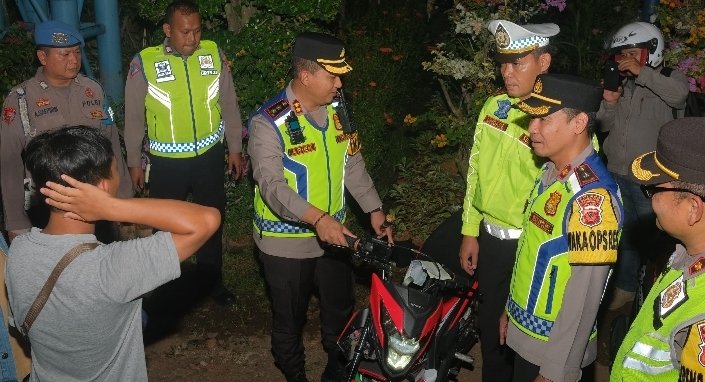 Polres Subang Razia Knalpot Brong dan Aksi Kriminal, Warga pun Mengaku Nyaman