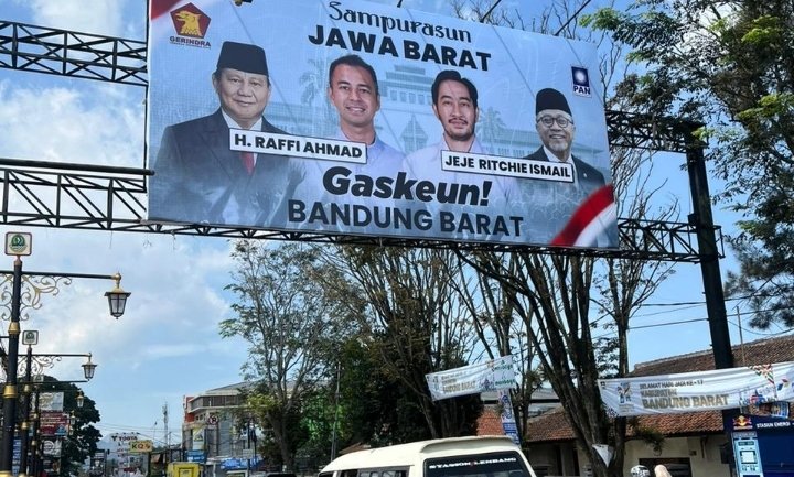 Duet Artis Raffi Ahmad dan Jeje Isyaratkan Maju dalam Pilkada Kabupaten Bandung Barat