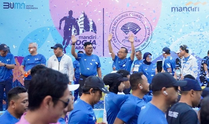Marathon Impian ! Bank Mandiri Sukses Gelar MJM 2024 dengan Rute Eksotis