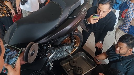 Gelar Aktivitas Media Workshop, Yamaha Kupas Tuntas Berbagai Update Teknologi Canggih pada Mesin Nmax Turbo