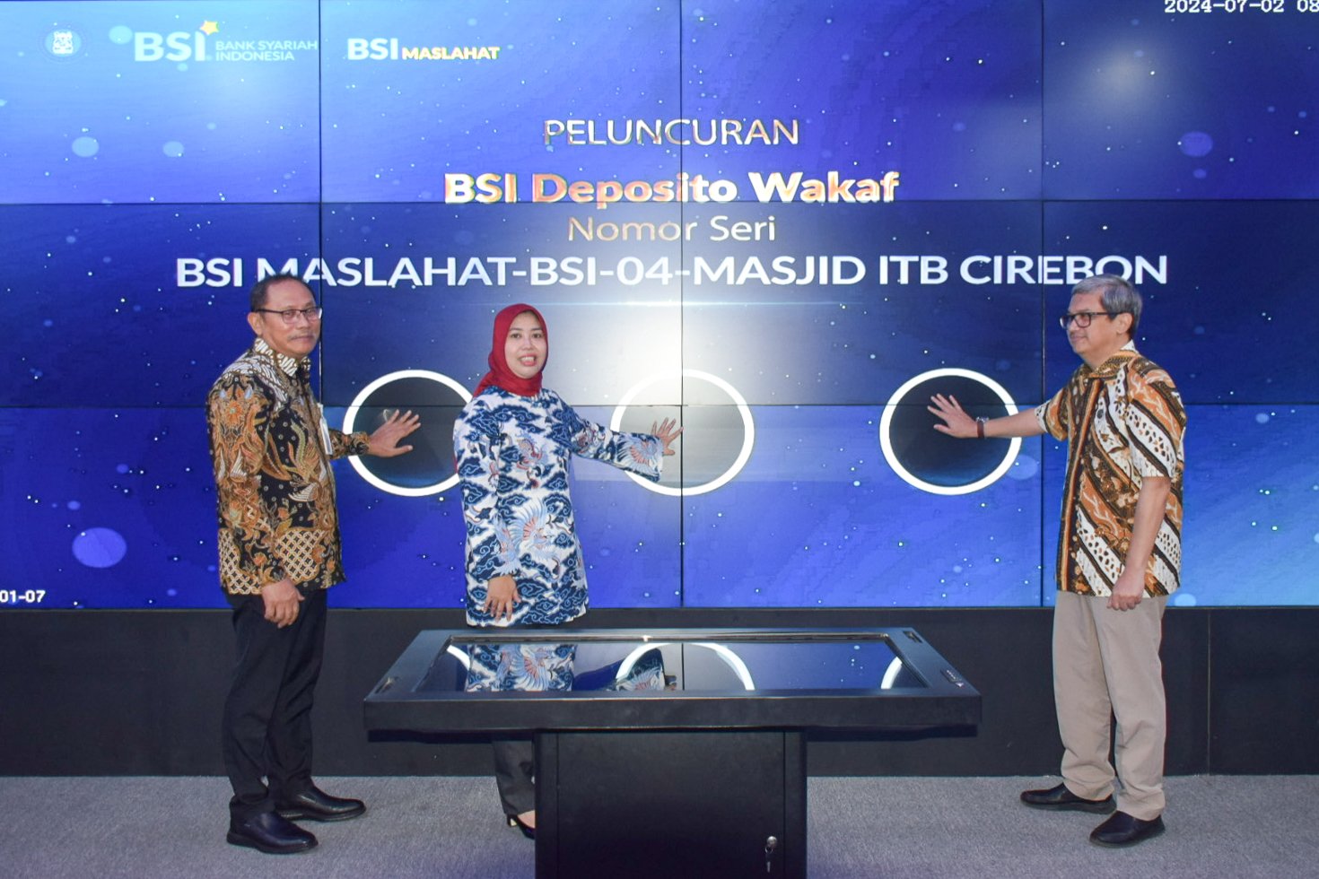 BSI dan ITB Luncurkan BSI Deposito Wakaf untuk Masjid di Cirebon