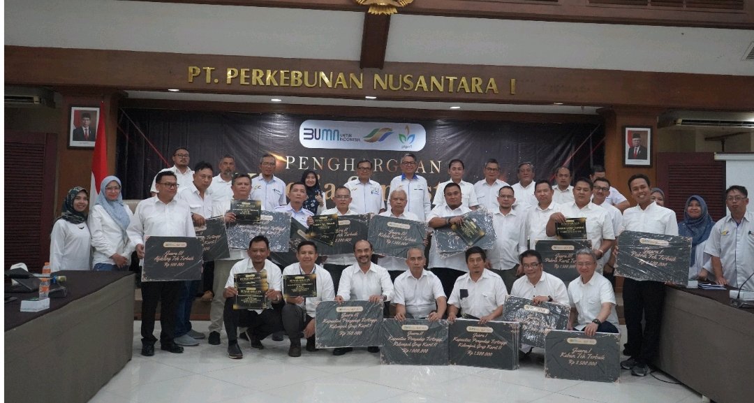 PTPN I Regional 2 Berikan Apresiasi Kinerja Semester I 2024