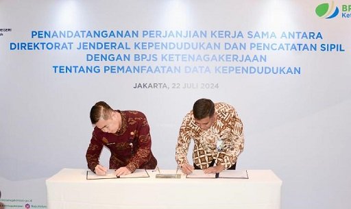 Lanjutkan Kerja Sama, BPJS Ketenagakerjaan dan Dukcapil Manfaatkan IKD