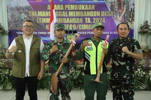 TMMD di KBB Resmi Dilaksanakan, Pj Bupati: Kita Berkomitmen Meningkatkan Sinergitas dan Kolaborasi