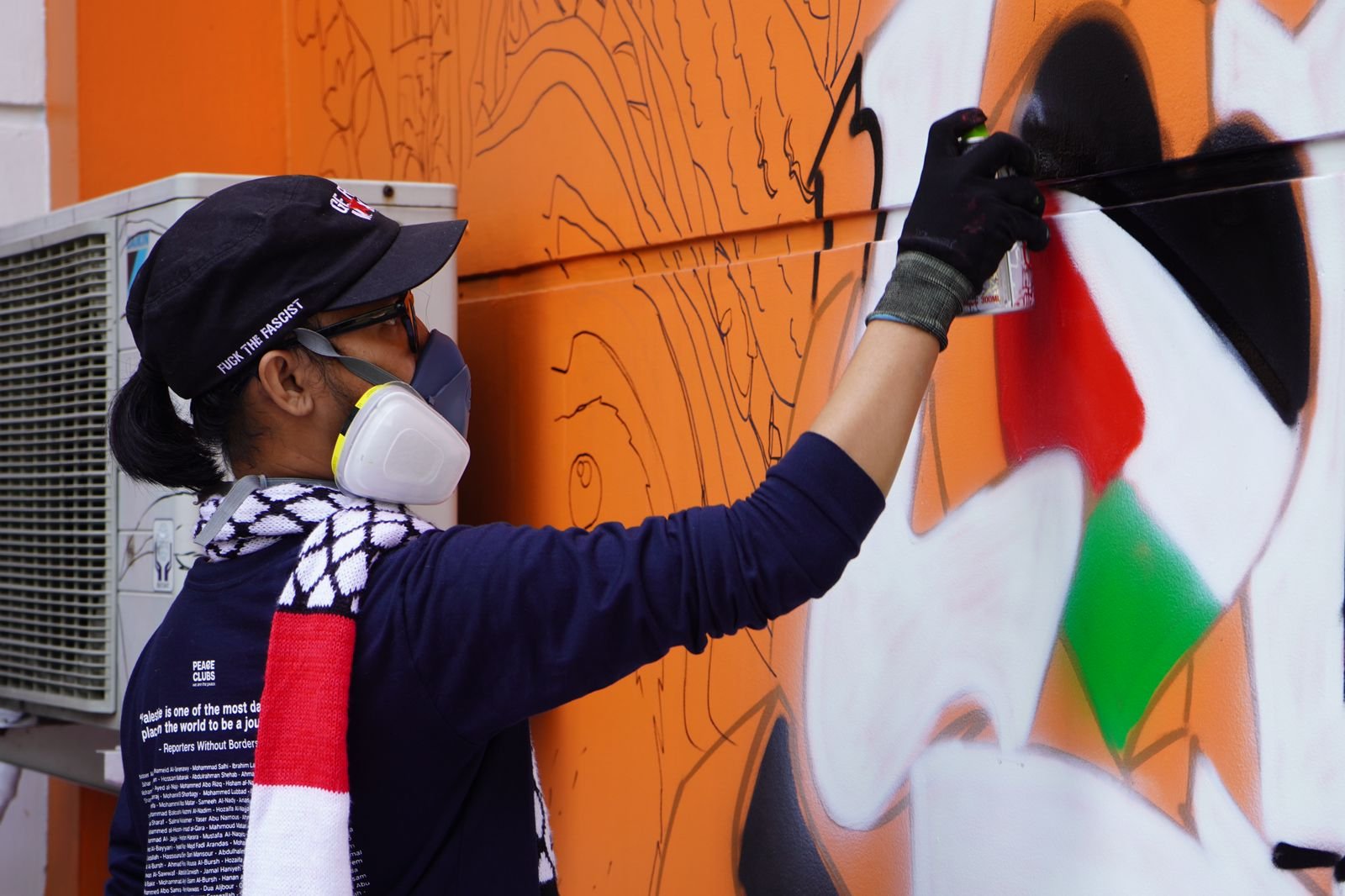 Rumah Zakat Bareng Street Art Dakwah Suarakan Kemerdekaan Palestina Lewat Mural