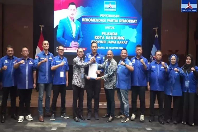 Maju Pilwalkot Bandung 2024, Pasangan Dandan-Dadan Dapat Rekomendasi AHY