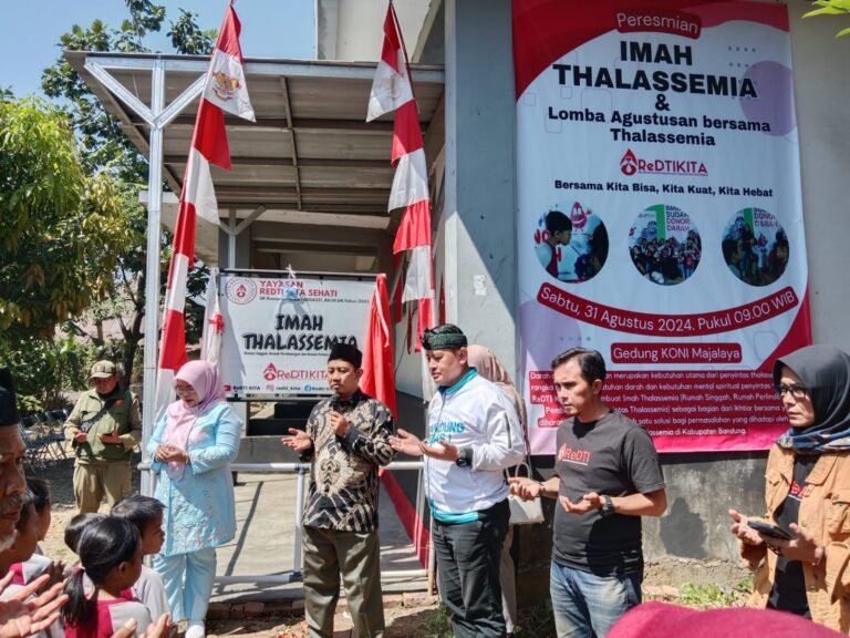 Imah Thalasemia Resmi Dibuka Kadinkes Bandung, Mobil Operasional dari Pemda Segera Dihibahkan