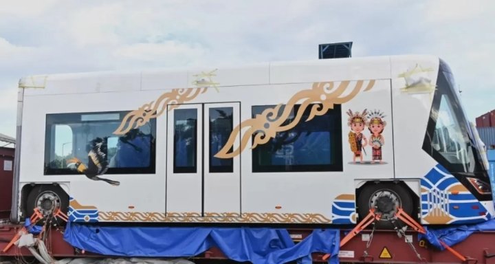 Kereta Trem Tanpa Rel Siap Beroperasi di IKN pada 5 Agustus 2024