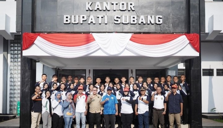 Tinjau Latihan Paskibraka, Ini Pesan Kepala Kesbangpol Subang