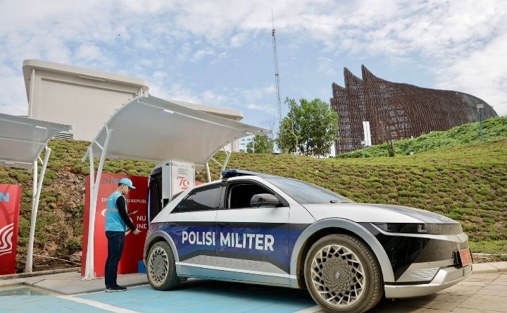 Selama Gelaran HUT RI di IKN, 18 SPKLU PLN Layani 340 Transaksi Pengisian Mobil Listrik