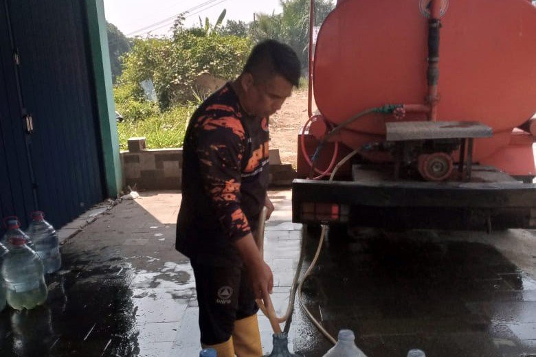 Puncak Kemarau Permintaan Air Bersih Meningkat, BPBD KBB Tegaskan Siap Layani Masyarakat