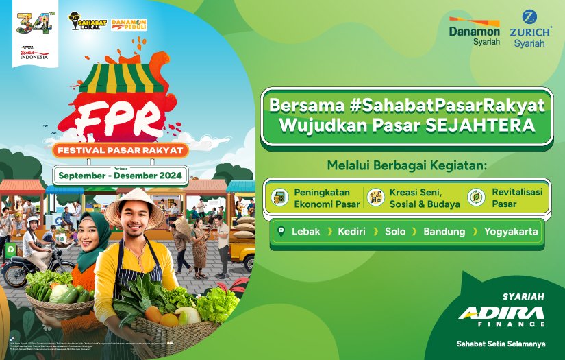 Adira Finance Sinergi Dengan Mitra Strategis Gelar Festival Pasar Rakyat (FPR) 2024