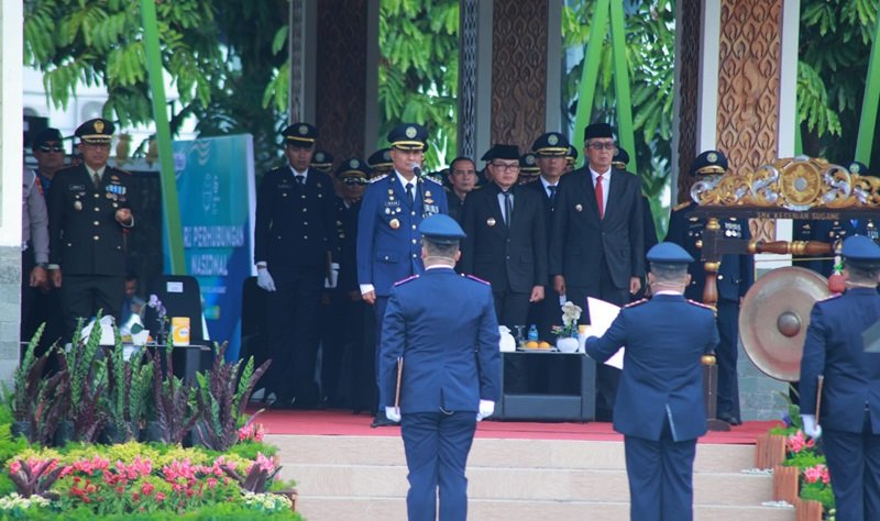 Pj Bupati Subang Imran Pimpin Upacara Hari Perhubungan Nasional 2024