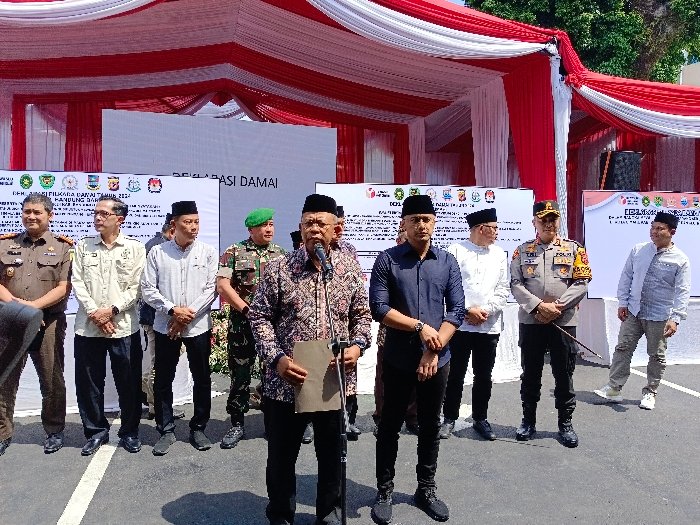 Forkopimda Bandung Barat dan Cimahi Deklarasi Pilkada Damai 2024