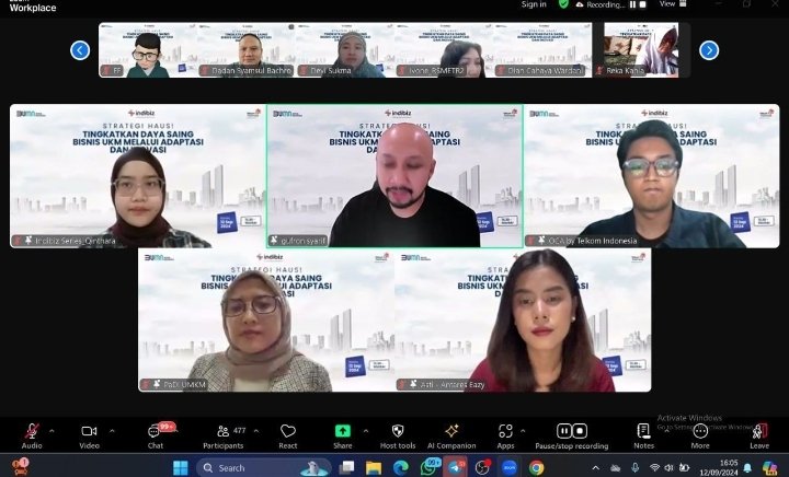 Telkom Indonesia Gelar Webinar “Tingkatkan Daya Saing Bisnis UMKM melalui Adaptasi & Inovasi”