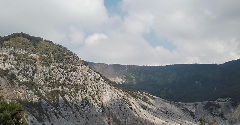 Hutan di Area Sekitar Gunung Tangkuban Parahu Terbakar