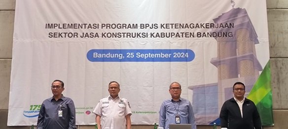 BPJS Ketenagakerjaan Bandung Bojongsoang dan Pemkab Bandung Sosialisasikan Program Jamsostek Sektor Jasa Konstruksi