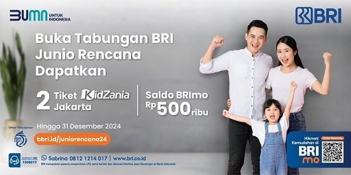 Buka Tabungan BRI Junio Rencana untuk Anak Bisa Dapat Hadiah Menarik dari BRI   