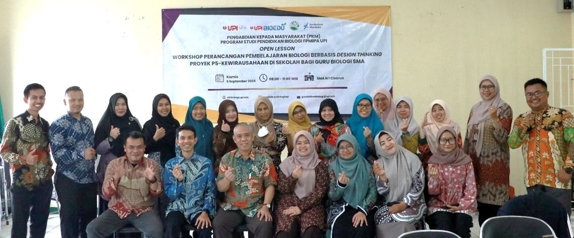 Guru Biologi SMA Bandung Barat Berlatih Merancang Pembelajaran Biologi Berbasis Design Thinking dengan Muatan Kewirausahaan