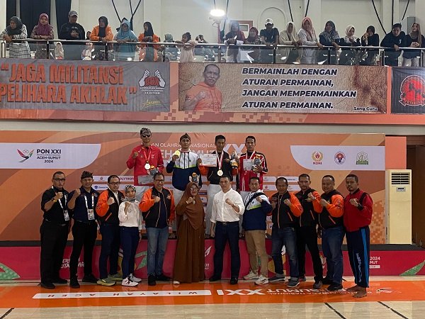 Atlet Tarung Derajat Borong Medali di PON Aceh-Sumatera