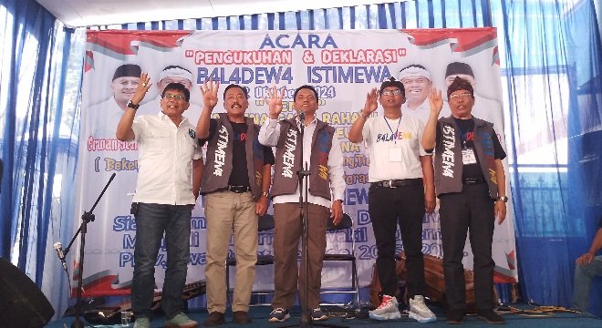 Pilgub Jabar: Relawan Baladewa Istimewa Deklarasi Dukung Dedi-Erwan