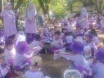 Santri RA Al Muhajirin Kutawaringin Belajar di Luar Kelas, Ini Manfaatnya